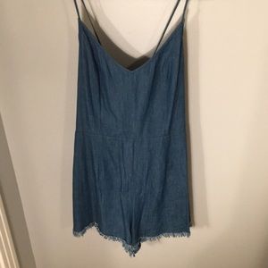 Denim romper